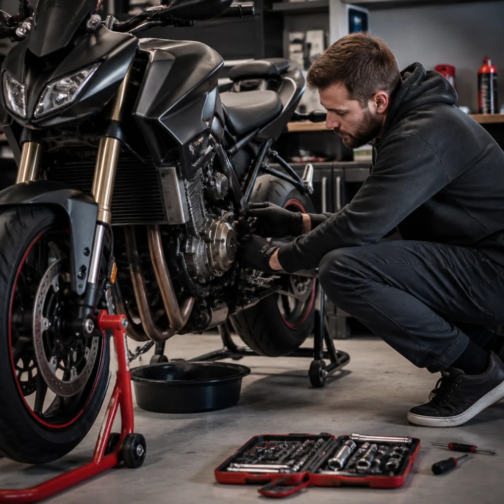 Údržba Motocyklu V Průběhu Sezóny I Přes Zimu